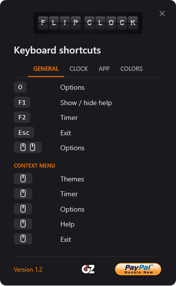 Keyboard shortcuts window (1)