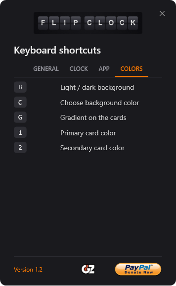 Keyboard shortcuts window (4)