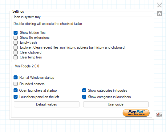 miniToggle settings